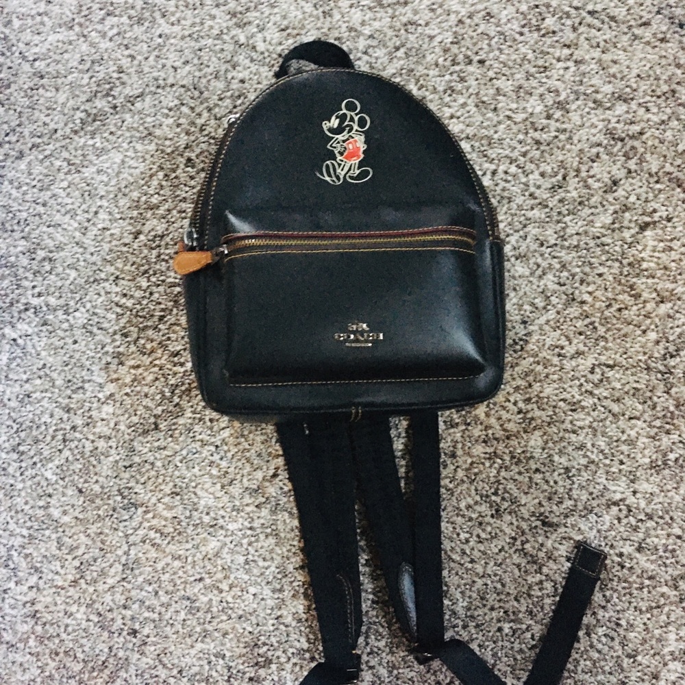 COACH // Disney Mickey Mouse Mini Backpack❤️🖤